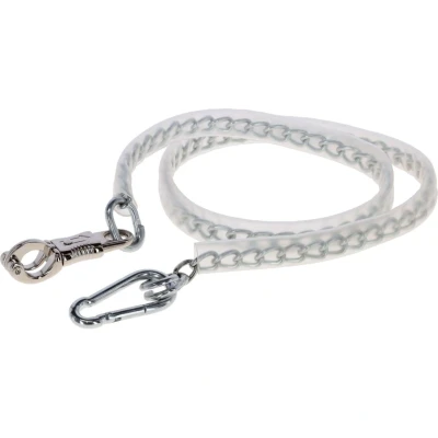 Abbildung von Kerbl Anbindekette m. PVC Überzug, Panikhaken u. Karab. 50cm