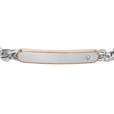 Abbildung von Fossil Armband silvercoloured, Herren, Größe: One Size, Silver coloured