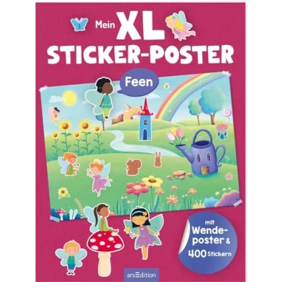 Abbildung von XL Sticker Poster: Mein Poster Feen: Mit Wendeposter &amp; 400 Stickern Zwei große Stickerszenen zum Aufhängen und Bekleben für Kinder ab 3 Jahren