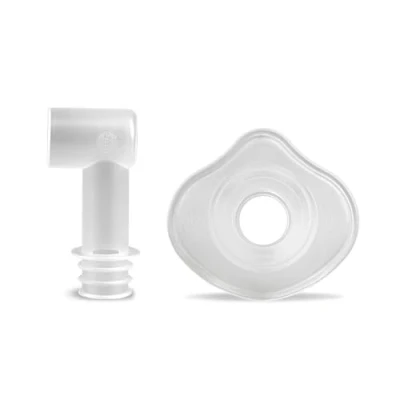 Abbildung von PARI Baby Gesichtsmaske Größe 3 mit Winkel zur Verwendung einem Inhaliergerät Vernebler Inhalationsaufsatz Für Babys Ihr Inhalationsgerät BOY Zubehör