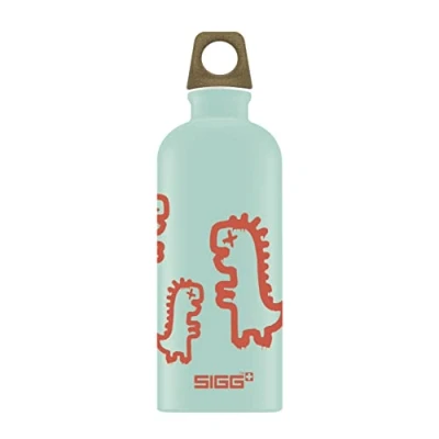 Abbildung von SIGG Traveller MyPlanet™ Recyclosaurus Kinder Trinkflasche (0.6 L), klimaneutrale und auslaufsichere Kinderflasche, schadstofffreie aus Aluminium, Made in Switzerland [Amazon Exclusive]