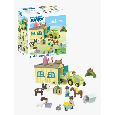 Abbildung von Playmobil 71691 1.2.3: Bio Marktstand &amp; Gabelstapler Bausatz