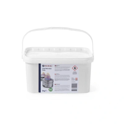 Abbildung von HENDI Brennpaste Eimer 4 Kilo Brenndauer 2 Stunden rußfrei + geruchsfrei, Gastro Chafing Dish Sicherheitsbrennpaste