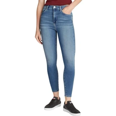 Abbildung von Tommy Jeans Damen Hose Sylvia Skinny Fit High Waist, Blau (Denim Medium), 29W/30L
