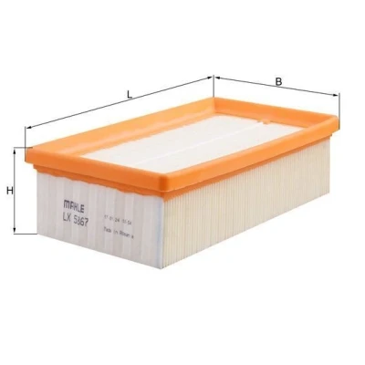 Abbildung von MAHLE ORIGINAL LX 5867 Luftfilter