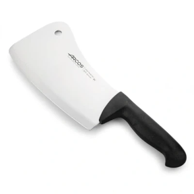 Abbildung von Arcos Serie 2900 Hackmesser Metzgermesser Klinge Nitrum Edelstahl 200 mm HandGriff Polypropylen Farbe Schwarz