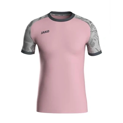 Abbildung von JAKO ICONIC Trikot Kinder Dusky Pink, Soft Grey, Anthra Light, Gr. 128 Nachhaltiges Sport Shirt kurzarm aus 100% recyceltem Polyester, Feuchtigkeitstransportierend
