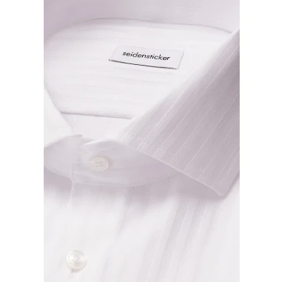 Abbildung von seidensticker Businesshemd »Schwarze Rose«, Slim 1/1 Kentkragen Gestreift