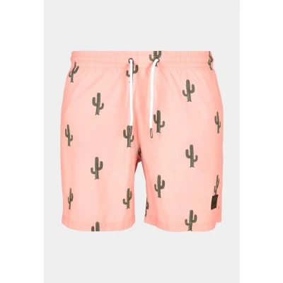 Abbildung von Urban Classics Pattern Badeshorts, Herren, Größe: Large, Cactus aop