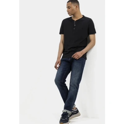 Abbildung von camel active Houston Jeans Straight Leg, Herren, Größe: 38x34, Dark blue denim