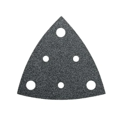 Abbildung von FEIN Schleifblätter Korn 40, Kantenlänge 80 mm, VE 50 St., Für den universellen Einsatz auf nahezu allen Materialien. Gelocht, Klettschnellbefestigung