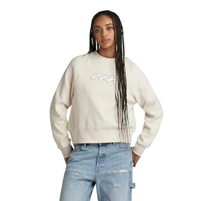 Abbildung von G Star Cornely Sweatshirt, Damen, Größe: Small, Antique white