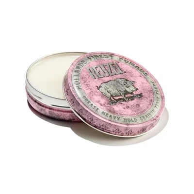 Abbildung von Reuzel Pink Grease Heavy Hold Pomade, Hair Holding Wax For Men, 113 g