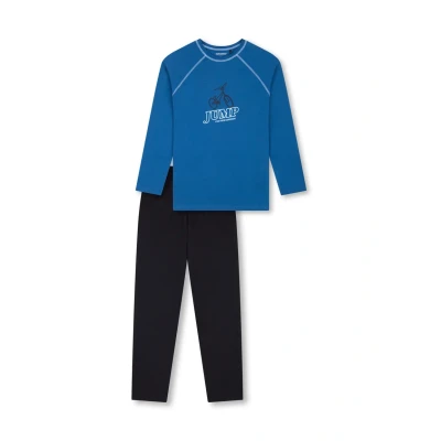 Abbildung von Schiesser SET Nachtwäsche Set, Herren, Größe: 140, Blau