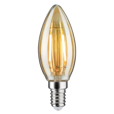 Abbildung von Paulmann 330028740 LED Lampe Kerze Filament E14 DC 24V 140lm 2W 1900K Gold dimmbar