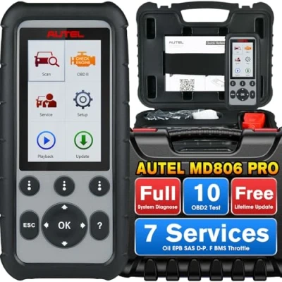 Abbildung von Autel MaxiDiag MD806 Pro Auto Diagnosegerät, Alle System Diagnose, Ölreset EPB SAS DPF BMS Drosseln A/F Einstellung und AutoScan, Upgrade von MD802/ MD805/ MD806/ MD808, Kostenloses Update