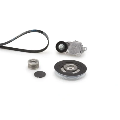 Abbildung von GATES K206PK803 Keilrippenriemensatz mit Kurbelwellenriemenscheibe, Freilaufriemenscheibe CITROËN: C3 I Hatchback, II, C4 Coupe
