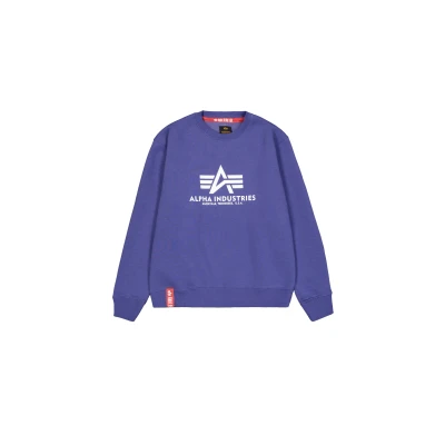 Abbildung von Alpha Industries Basic Sweatshirt, Herren, Größe: Large, Night purple
