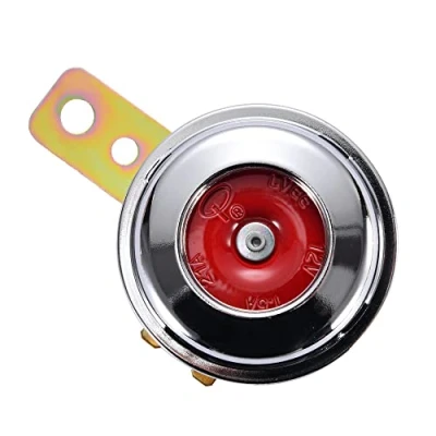 Abbildung von GOOFIT Disc Hupe 12 Volt Gebürstetes Chrom Ersatz für Universal Motorcycles und Metric