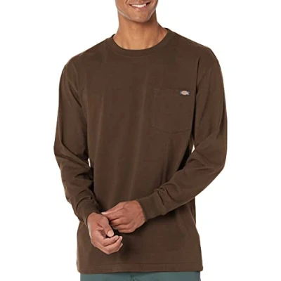 Abbildung von Dickies Herren Langarm Heavyweight Rundhalsausschnitt Braun Mittel
