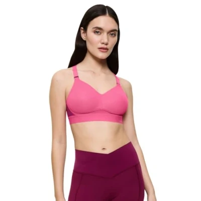 Abbildung von triaction by Triumph Hybrid LITE Sportbh mit starker Stützkraft, Damen, Größe: 90C, Glam pink