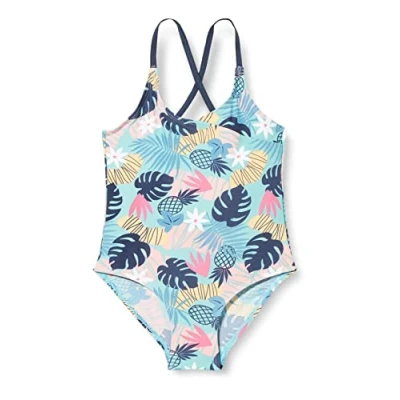 Abbildung von Playshoes Mädchen Uv schutz Badeanzug Schwimmanzug Badebekleidung, Tropisch, 98 104 EU