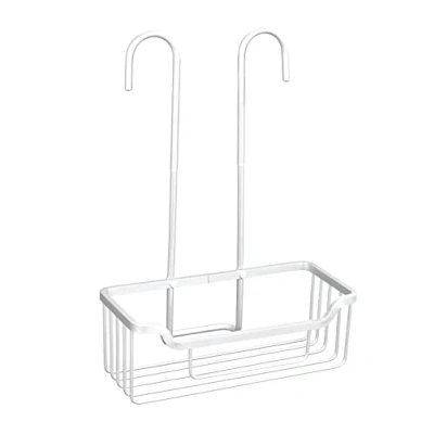 Abbildung von WENKO Thermostat Dusch Caddy Milo, Duschregal zum Hängen an die Armatur, Ablage aus Aluminium (rostfrei), 25 x 36 14 cm