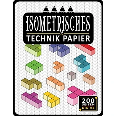 Abbildung von Isometrisches Zeichnen Din A4 200 Sleiten Dreiecknetzpapier Isometriepapier Isometrie 3D Zeichenblock Isometrieblock: Zeichenbuch mit ... Studierende Millimeterpapier Notizbuch 1