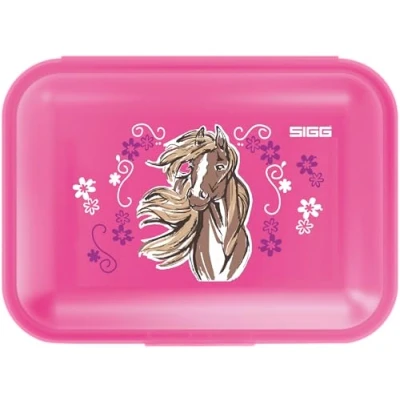 Abbildung von SIGG Kinder Brotdose 1L Viva Lunchbox Hearts Federleicht Spülmaschinenfest Mikrowellengeeignet BPA frei Ideal Für Die Schule Pink