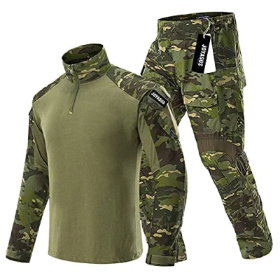 Abbildung von JOYASUS Atmungsaktive Taktisch Uniform Taktische Männer BDU Kampf Shirt &amp; Hosen Anzug für Kriegsspiel Paintball Airsoft Jagd Schießen