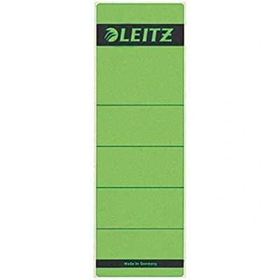 Abbildung von Leitz Rückenschild selbstklebend für Standard und Hartpappe Ordner, 10 Stück, 80 mm Rückenbreite, Kurzes breites Format, 62 x 192 mm, Papier, grün, 16420055&quot; geändert werden
