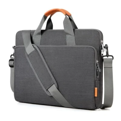 Abbildung von bagasin Laptoptasche Laptop Aktentasche Passt bis zu 17 17,3 18 Zoll Erweiterbare wasserdichte Schultertasche Umhängetasche Tragetasche Notebooktasche PC Computer Tasche