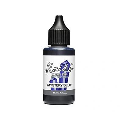 Abbildung von Octopus Fluids Resin Ink MYSTERY BLUE, Alcohol für Epoxidharz und UV Resin, Farbe, Harz Farbe blau, 30 ml
