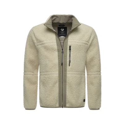 Abbildung von Ragwear Noory Fleecejacke, Herren, Größe: Small, Ecru