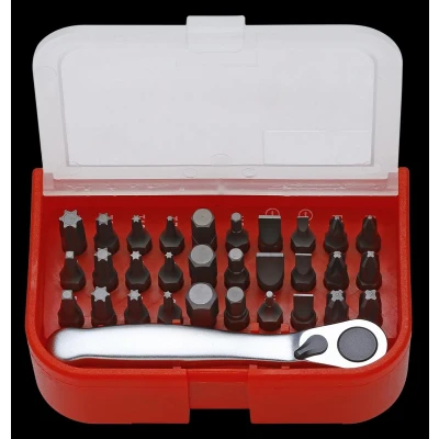 Abbildung von SONIC 101002 Steckschlüsseleinsatz Set 10 Innen Torx Chrom Vanadium Stahl, Aluminium 1/4 Vierkant