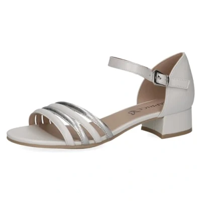 Abbildung von Caprice Riemensandalette, Damen, Größe: 40, White silver Schuhe