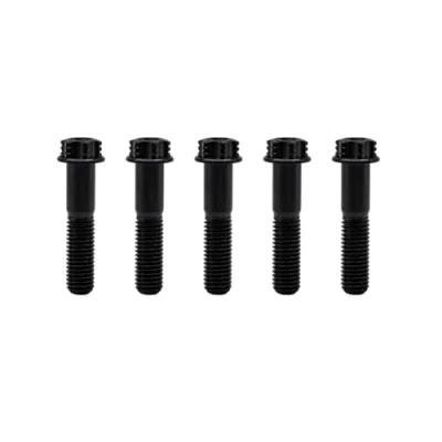 Abbildung von RISON Titanium Titanschrauben M6x1.0x28mm, 5 Stück Flanschschraube Torx Kopf Flansch Schrauben Sechskantschrauben Gewindeschrauben GR5 Titanbolzen Befestigungen für Motorräder Fahrrad Auto