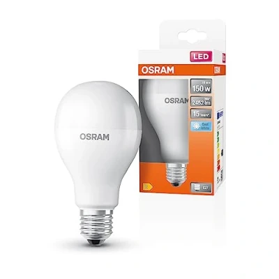 Abbildung von OSRAM LED Star Classic A150 Lampe für E27 Sockel, Birnenform, matte Optik, 2452 Lumen, kaltweiß (4000K), Ersatz herkömmliche 150W Glühbirnen, nicht dimmbar, 1er Pack