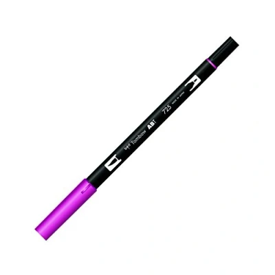 Abbildung von Tombow ABT 725 Fasermaler Dual Brush Pen mit zwei Spitzen, rhodamine red