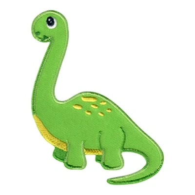 Abbildung von PatchMommy Dinosaurier Dino Patch Aufnäher Applikation zum Aufbügeln Bügelbild für Kleidung Jeans Jacken Kinder Baby
