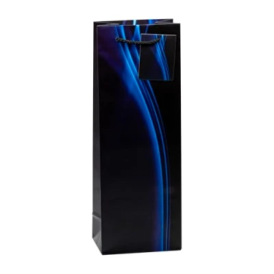 Abbildung von TSI Geschenktüten BUSINESS WAVE, Größe: Flasche (HxBxT 36 x 12 8 cm), 12er Packung, Art. Nr. 85293