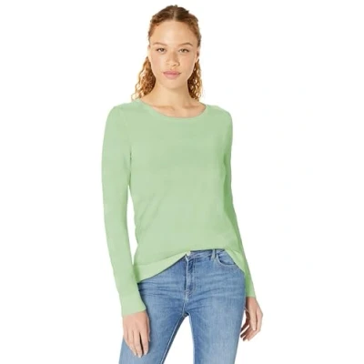 Abbildung von Amazon Essentials Damen Leichter, Langärmeliger Pullover Mit Rundhalsausschnitt (Erhältlich in Übergröße), Kräftiges Minzgrün, L