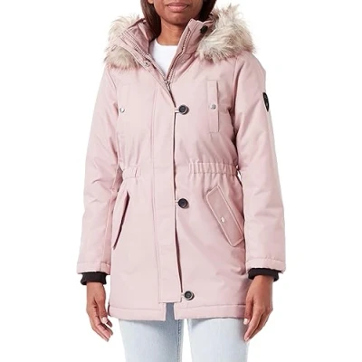Abbildung von ONLY Damen ONLIRIS Winter Parka CC 2023 OTW Mantel, Rose Dust/Detail:Nature FUR, S