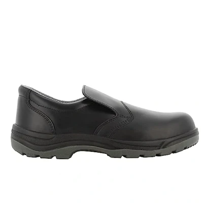 Abbildung von SAFETY JOGGER S3 Sicherheitsschuhe Herren mit Stahlkappe X0600 Rutschfester Arbeitsschuh für Damen, hochwertiger Leder Sicherheitsclog Stahlzwischensohle, Wasserdichtes, Schwarz, EU 40