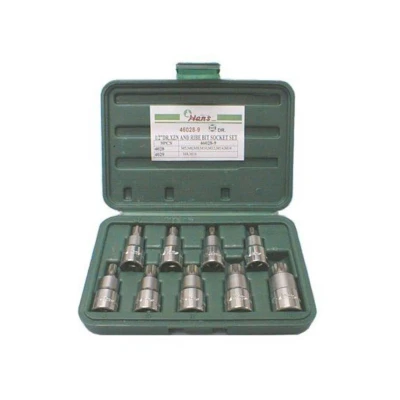 Abbildung von HANS 46028 9 Steckschlüsseleinsatz Set Spline 1/2 XZN, Safety Insert System Vierkant