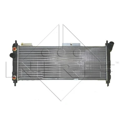 Abbildung von NRF 53631 Kühler, Motorkühlung Aluminium 680 268 32 Kühlrippen mechanisch gefügt OPEL: Corsa B Hatchback