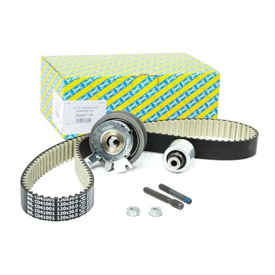 Abbildung von SNR KD457.49 Zahnriemensatz 120 VOLKSWAGEN: Golf 5, Sharan I, Polo IV Hatchback, AUDI: A6 C5 Avant, A3 A4 B7 SKODA: Octavia 2 Combi