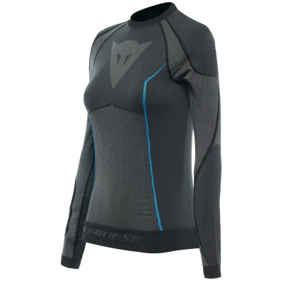 Abbildung von Dainese Damen Dry LS Lady Baselayer Shirt, Schwarz/Blau, L/XL