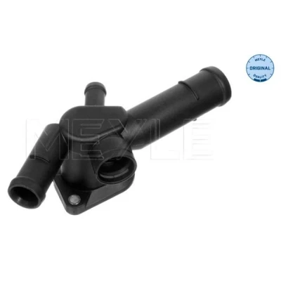 Abbildung von MEYLE 100 121 0058 Flansch mit Dichtung von Ausgleichsbehälter nach Motorkühler ORIGINAL Quality VOLKSWAGEN: Golf 4, Transporter 5 Bus, 4 Variant