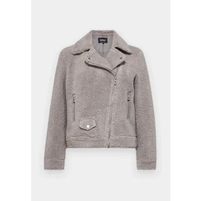 Abbildung von ONLY Onlrio Biker Jacket Bomberjacke, Damen, Größe: Small, Thunderstorm